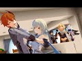 [MMD Genshin Impact] Let me go already!! ( lumine, childe, aether, & paimon)