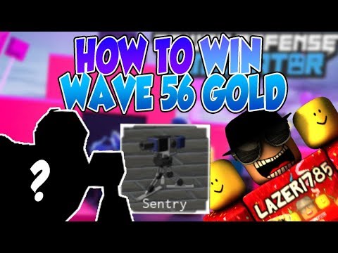 Roblox Tower Defense Simulator How To Win Wave 56 Gold Sentry Tower - 