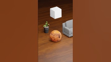 🤯Crazy cube vs Mars Blender simulation #blender3d #mars #animation