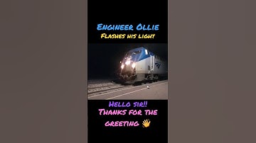 Amtrak #engineer Says #hello  #railway #amtrak #railfans #trainspotting #californiazephyr#zephyr