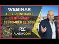 Webinar Platincoin 15.09.2020 Multi-currency debit card - exchange BTC, PLC for fiat funds