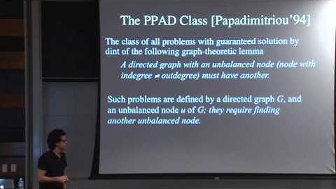 Constantinos Daskalakis: "Computational Complexity in Games and Auctions" Part II