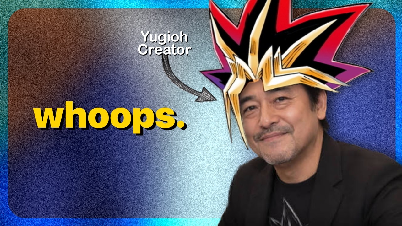 that time the Yugioh creator said something political and immediately regretted it