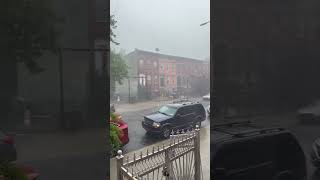 Rain Storm Hits New York.