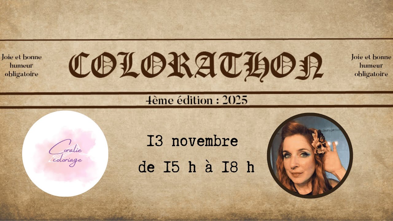 Live colorathon 2025 avec Amandine Jung