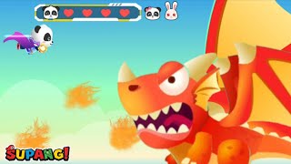 베이비버스 게임 | 작은 팬더의 드래곤 잡기 | Little Panda's Hero Battle GamePlay Max level screenshot 4