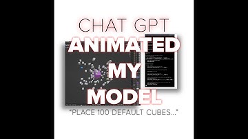 CHAT GPT ANIMATES MY 3D MODEL IN SECONDS! | AI AND BLENDER  TUTORIAL