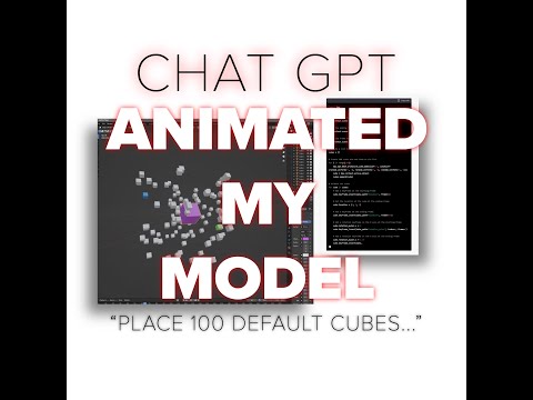 CHAT GPT ANIMATES MY 3D MODEL IN SECONDS! | AI AND BLENDER  TUTORIAL