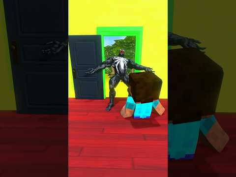 Minecraft VS Venom #minecraft #venom #spiderman #sprunki  #funny #gaming