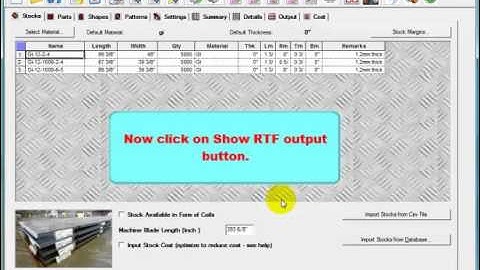 PLUS 2D : Printer Setting for RTF output report.