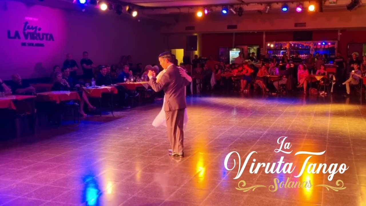Festejo Día del Tango en La Viruta de Solanas. Bailan Luciano Millaqueo y  Celeste Cimino - YouTube