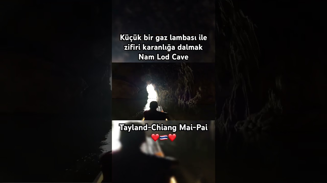 Tayland Chiang Mai Pai Nam Lod Mağarası #shorts