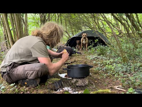 Making a shelter for the rain
