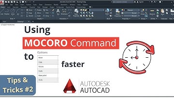 how to use MOCORO command in autocad || #autocad #autocad2020