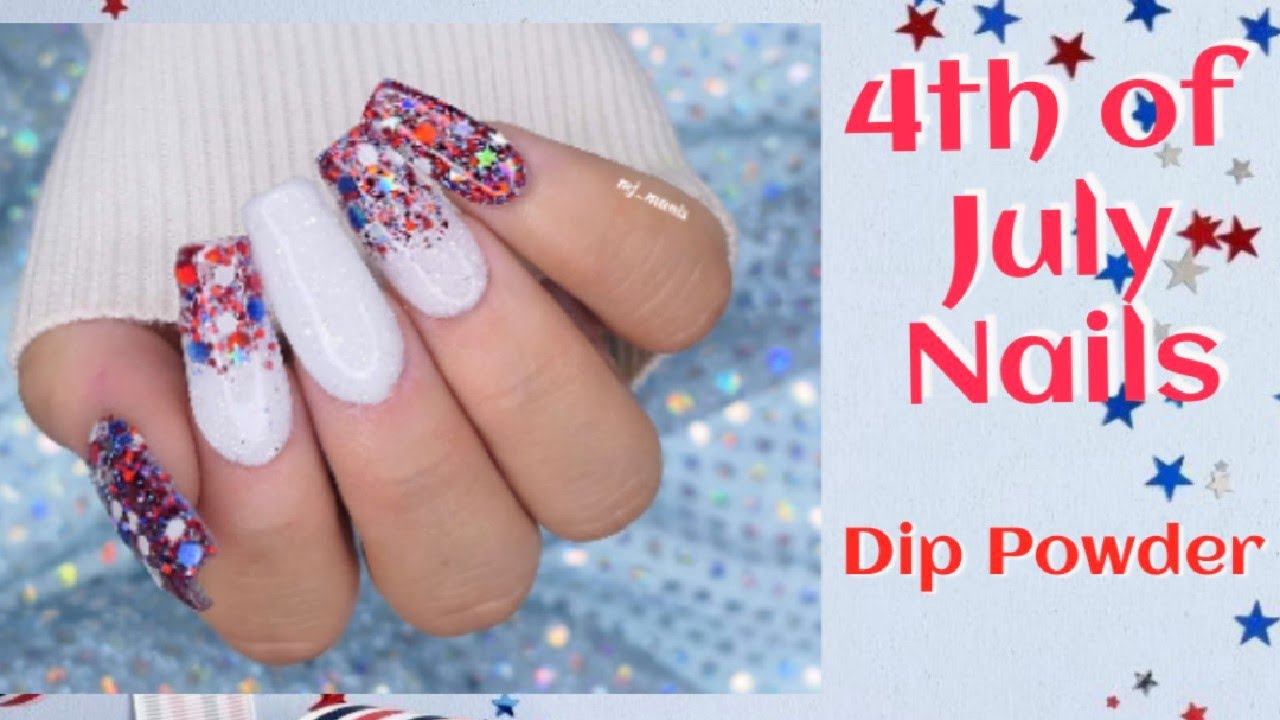 Stars and Stripes Dip Nail Design - wide 4