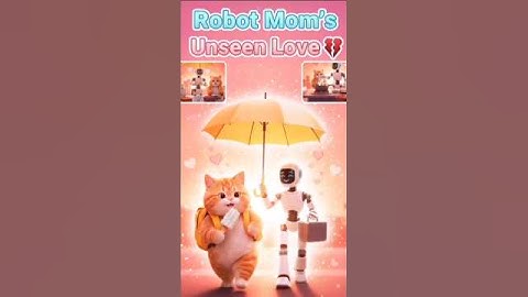 Robot Mom Does Everything — But Who Cares for Her? 💔 | #RobotMom #AnimalLove #Shorts