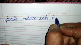 Celebrity Part-12  Cursive Handwriting, Words ending with -ale. Profile