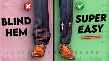 How To Hem Your Dress Pants YOURSELF