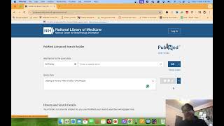 Pubmed Advanced Search/Using the advanced search builder/ systematic