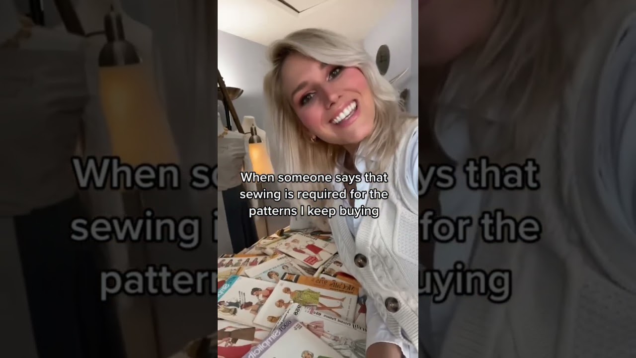 Don’t tell me I have to cut them! #sewing #sew #sewingpatterns