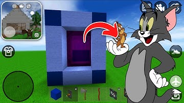 How to Make PORTAL to TOM & JERRY in MINI BLOCK CRAFT