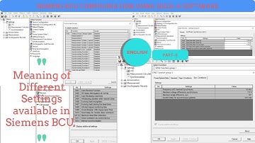 BCU CONFIGURATION || SETTINGS OF SIEMENS BCU || AR SETTINGS || SYNCH. CHECK SETTINGS || 6MD66