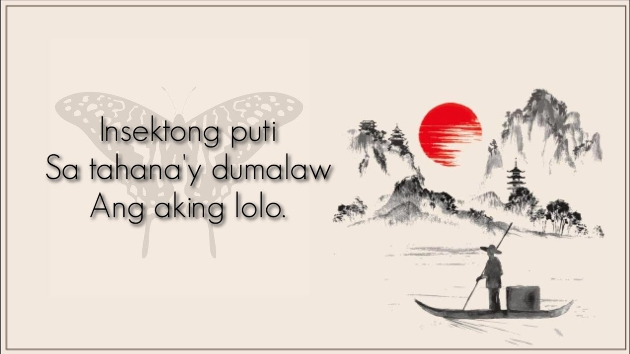 Mga Halimbawa ng Haiku - YouTube