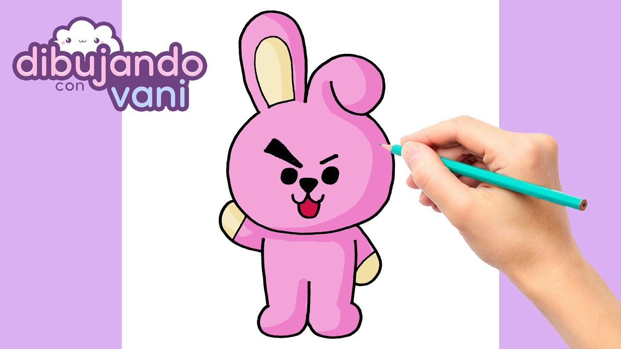 COMO DIBUJAR COOKY BT21 KAWAII - DIBUJOS DE BT21 - HOW TO DRAW COOKY ...