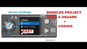 HOW TO MAKE A SQUARE WITH CYBERPI DISPLAY PROGRAM - DOODLES BLOCK PROGRAM #TERM_2