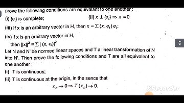 Functional  Analysis  previous year question paper ccsu. ..msc  4th semester