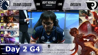 Team Liquid vs Origen | Day 2 NA vs EU Rift Rivals 2019 LoL | TL vs OG