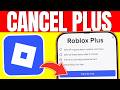 How to Cancel Roblox Plus Subscription (2026) | Step-by-Step ✅