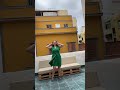 Swaying with the summer breeze in my green dress