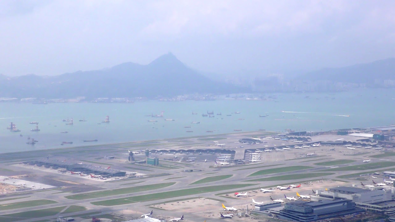 Beautiful Hong Kong Airport with ATC