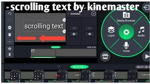 How to make scrolling text in kinemaster | kinemaster tutorial |video editing