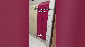 When your high school is famous 😱