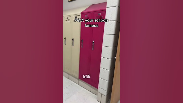 When your high school is famous 😱