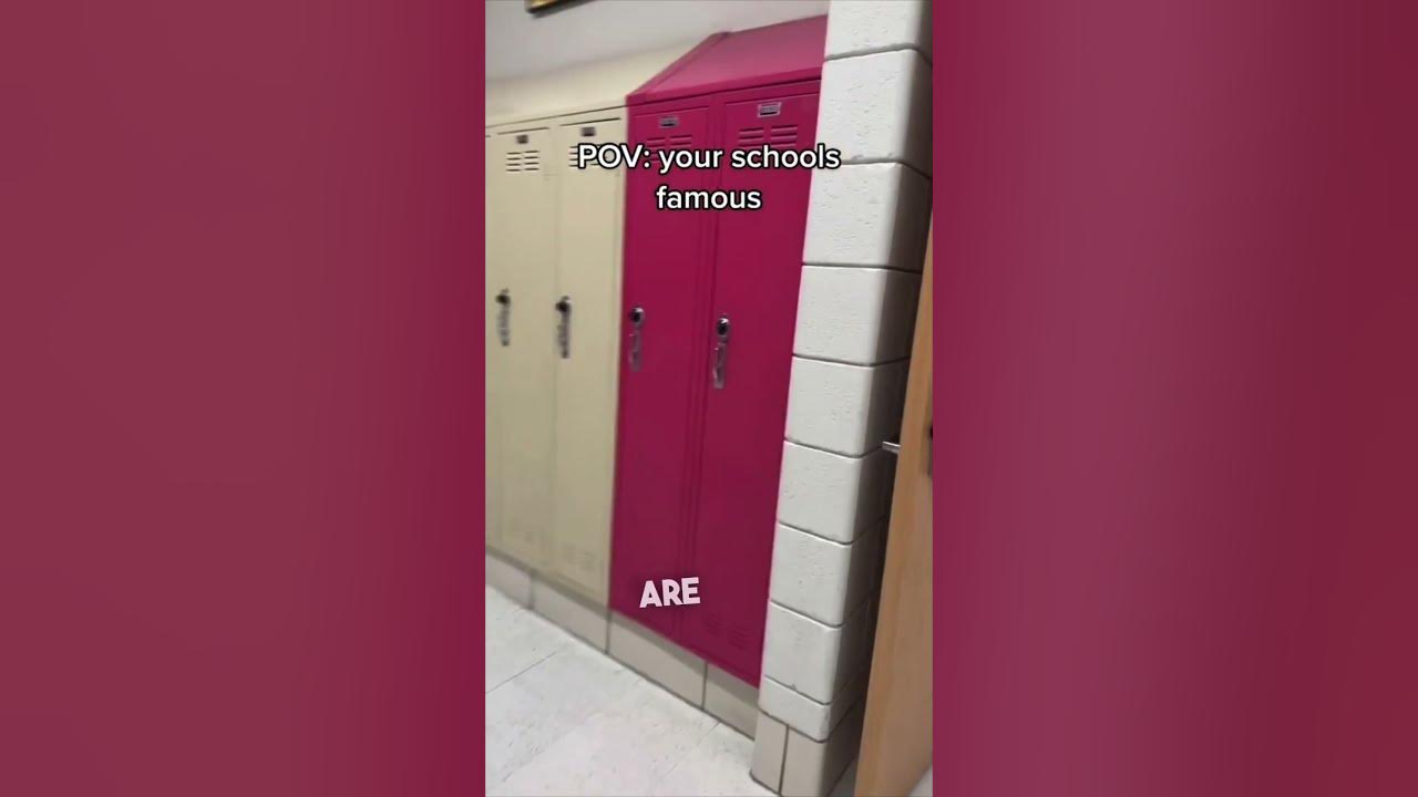 When your high school is famous 😱