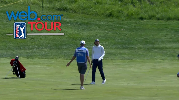 Michael Hebert finds the cup from the fairway at U...