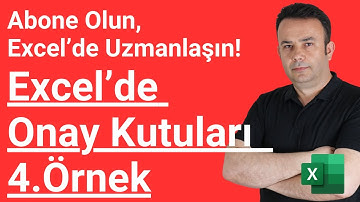Excel Onay Kutuları ile uygulamalar yapmak 4. Örnek- 1000. video | Ömer BAĞCI