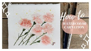 How To Watercolor Carnation Tip How to Fix if You Make a