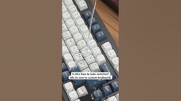 How to lube mechanical keyboard