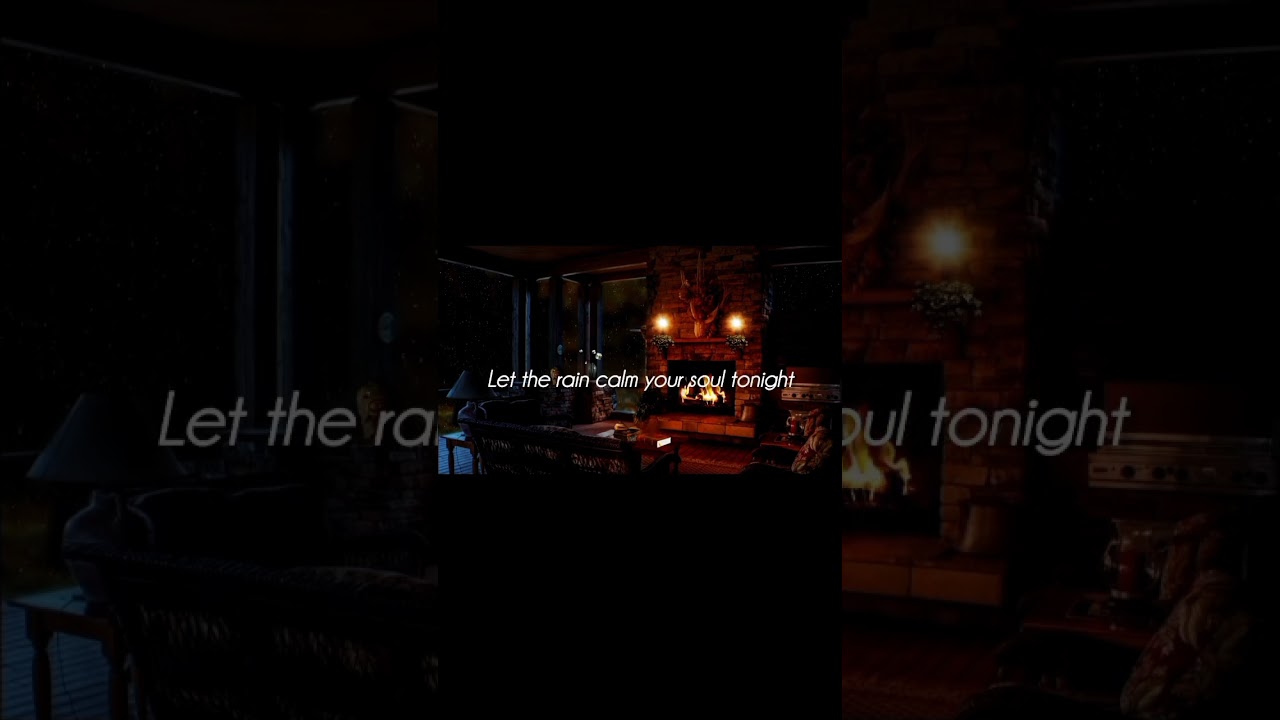 Midnight CosyFireplace Warm Relaxing Room Ambience 