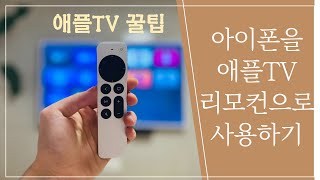 [애플TV 꿀팁] 아이폰을 애플티비 리모컨으로 사용하는 방법! 빠른 검색 가능해서 좋아요! screenshot 5