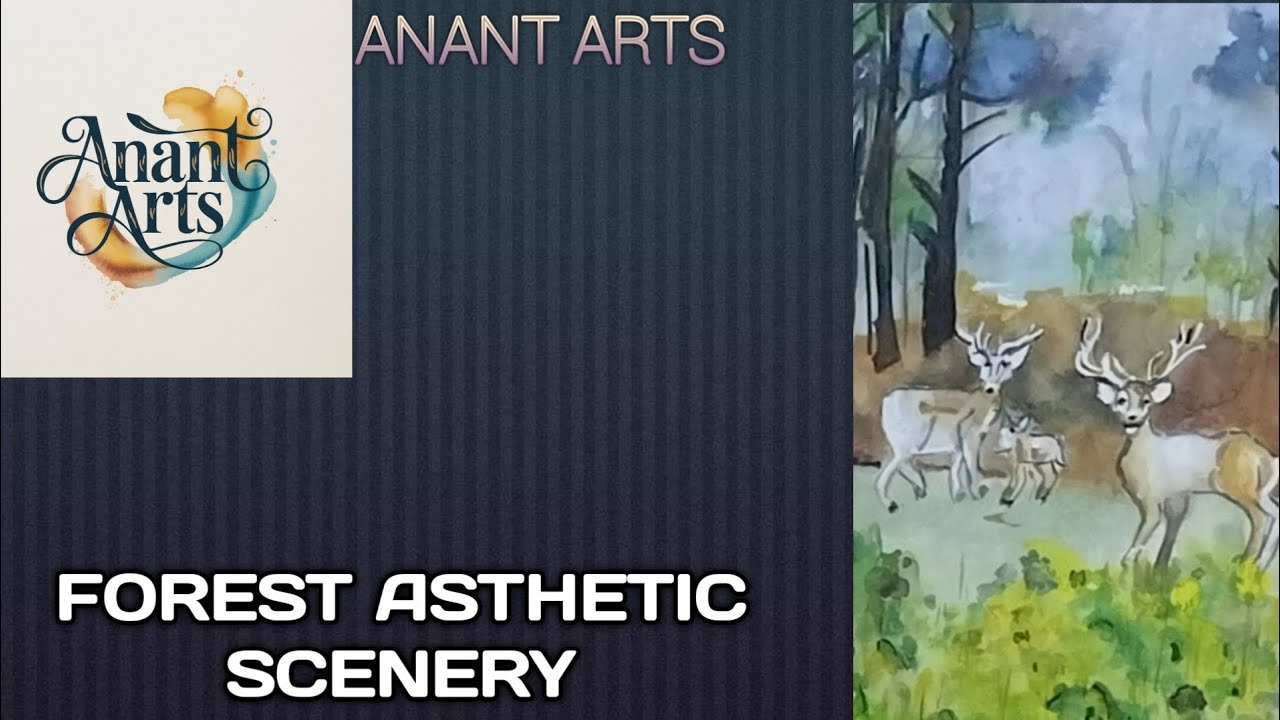 ASTHETIC FOREST SCENERY | STEP BY STEP | ANANT ARTS