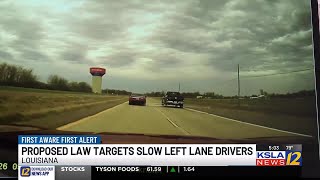 Proposal would increase the fine for driving too slow in the left lane