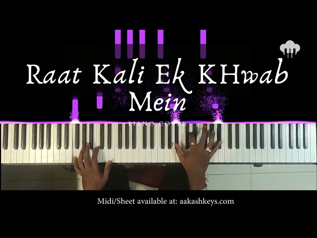 Raat Kali Ek Khwab Mein | Piano Cover | Kishore Kumar | Aakash Desai class=