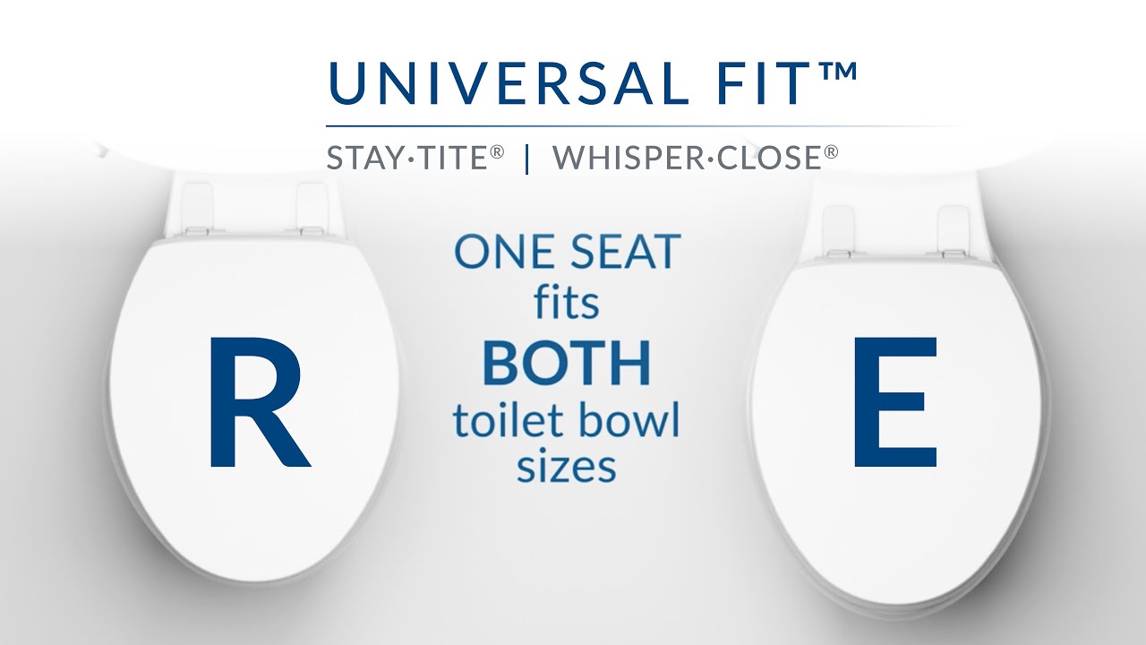 Universal Fit™ Toilet Seat that Stays Tight and Closes Quietly
