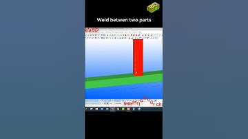 weld betwen two parts in tekla TeklaBD Engr Maidul #engineering #shorrts