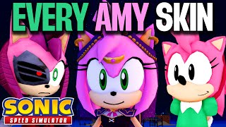 EVERY AMY SKIN in Sonic Speed Simulator